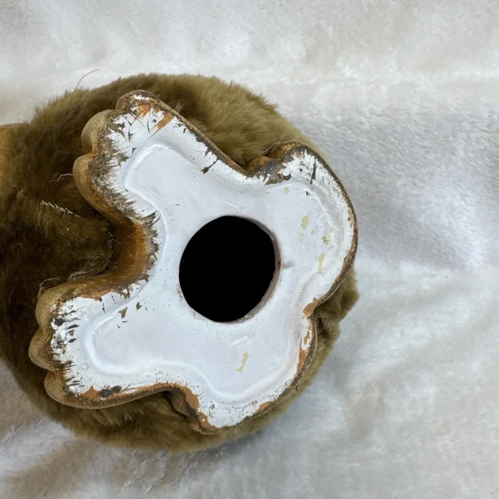 Vintage Ceramic Bunny Rabbit Planter Fuzzy Easter‎ Decor Cute Novelty